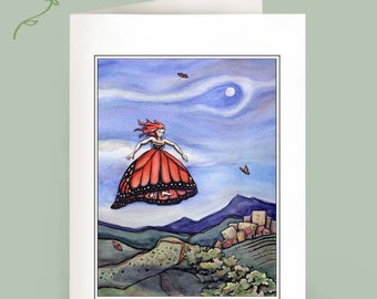 Set of 6 Note Cards - Aimed Pitch of the Will - recycled
