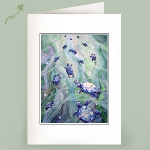 Dream of the Blue Turtles Set of 6 Notecards image 1