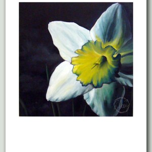 Finally Spring - 8 x 10 print of daffodil oil painting