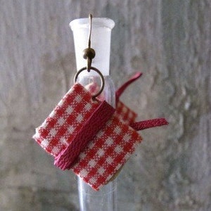 Mini book earrings