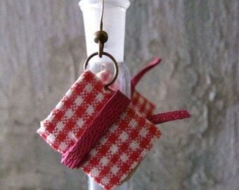 Mini book earrings