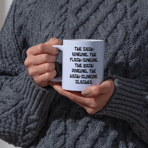 Spongebob Novelty Mug 11oz - The Sash-Ringing, Flash-Singing Coffee Cup, Gift for Cartoon Fans, Funny Tea Mug, Unique Bikini Bottom