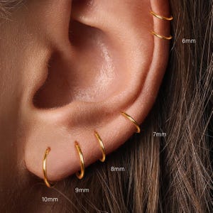 20G/18G 316L Surgical Steel Nose Ring • High Polished Seamless Bendable Nose Hoop • seamless Segment Nose Ring • Septum Ring • Daith Hoop