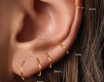 20G/18G 316L Surgical Steel Nose Ring • High Polished Seamless Bendable Nose Hoop • seamless Segment Nose Ring • Septum Ring • Daith Hoop