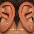 20G/18G/16G Star burst Push Pin Labret • Threadless Flat Back Earring • Tragus Stud • Flat Back Stud • Helix Stud • Cartilage Stud