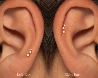 Grado A+ • Titanio • Labret Climber Push Pin • Orecchino a fondo piatto senza filettatura • Perno per trago • Perno a fondo piatto • Perno per elica • Perno per cartilagine