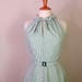 1950's dress halter peter pan collar circle skirt dress  available in stripes, polka dots or gingham