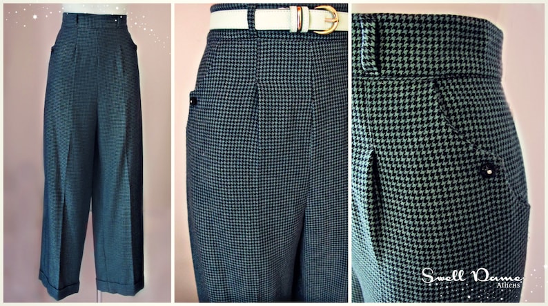 Lily-Mae 1940s Western Slacks Rust Brown XL, 2XL or 3XL