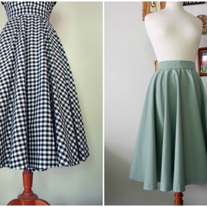 Jupe circulaire Swell Dame des années 1950 fabriquée sur commande dans vos mesures et dans de nombreux couleurs et tissus