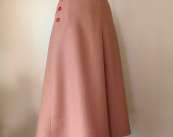 Swell Dame 1950s skirt with side butttons and center pleat