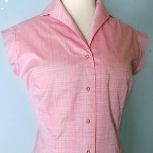 Swell Dame 1950s blouse shirt in many colors,fabrics,prints  All sizes Made to order