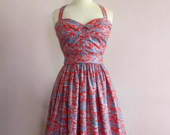 Swell Dame 1950s  style bustier and gathered skirt Made To Order in your measuremments,variety of fabrics