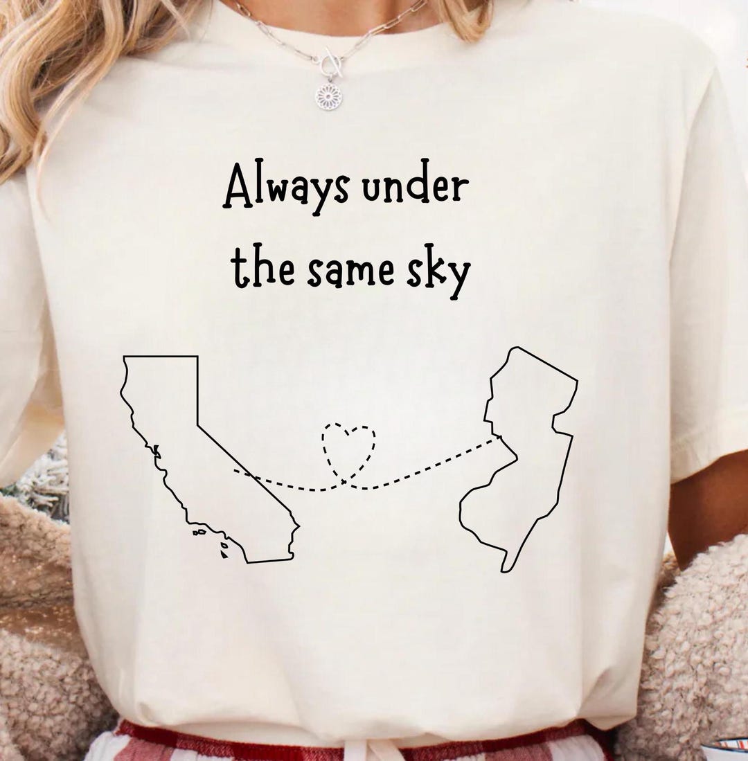 Personalized Long Distance Shirt, Moving Away Gift, Moving Shirt Long ...