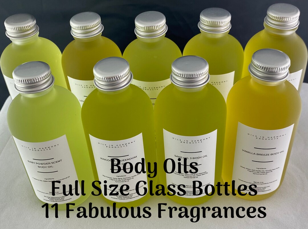Oils in Harmony Products Black Owned Body Oils Scented Body Oil Grape Seed Oil Sweet Almond Oil