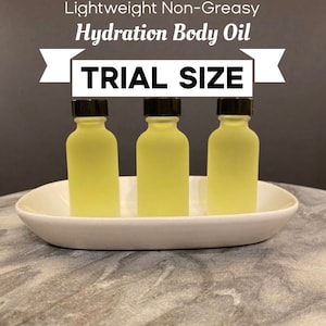 Handmade Mini Body Oil: Lightweight Hydration, Non-Greasy (Trial Size)