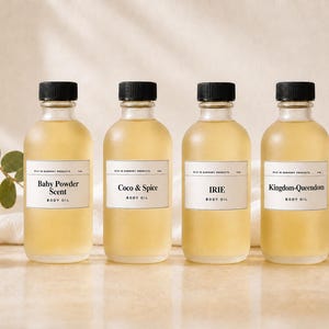 Moisturizing Body Oil, 12 Fragrances, Soft Glowing Skin (4 oz)