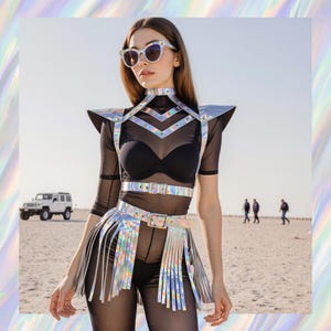 Hologram Rave Skirt - Etsy