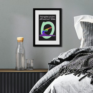 Digital Zen Poster - “Each morning, we are born again. What we do today is what matters most.” ― Buddha