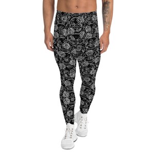 Skulls and Flowers - TheGlamRockers Closet for Musicians - Skinny Pants Meggings