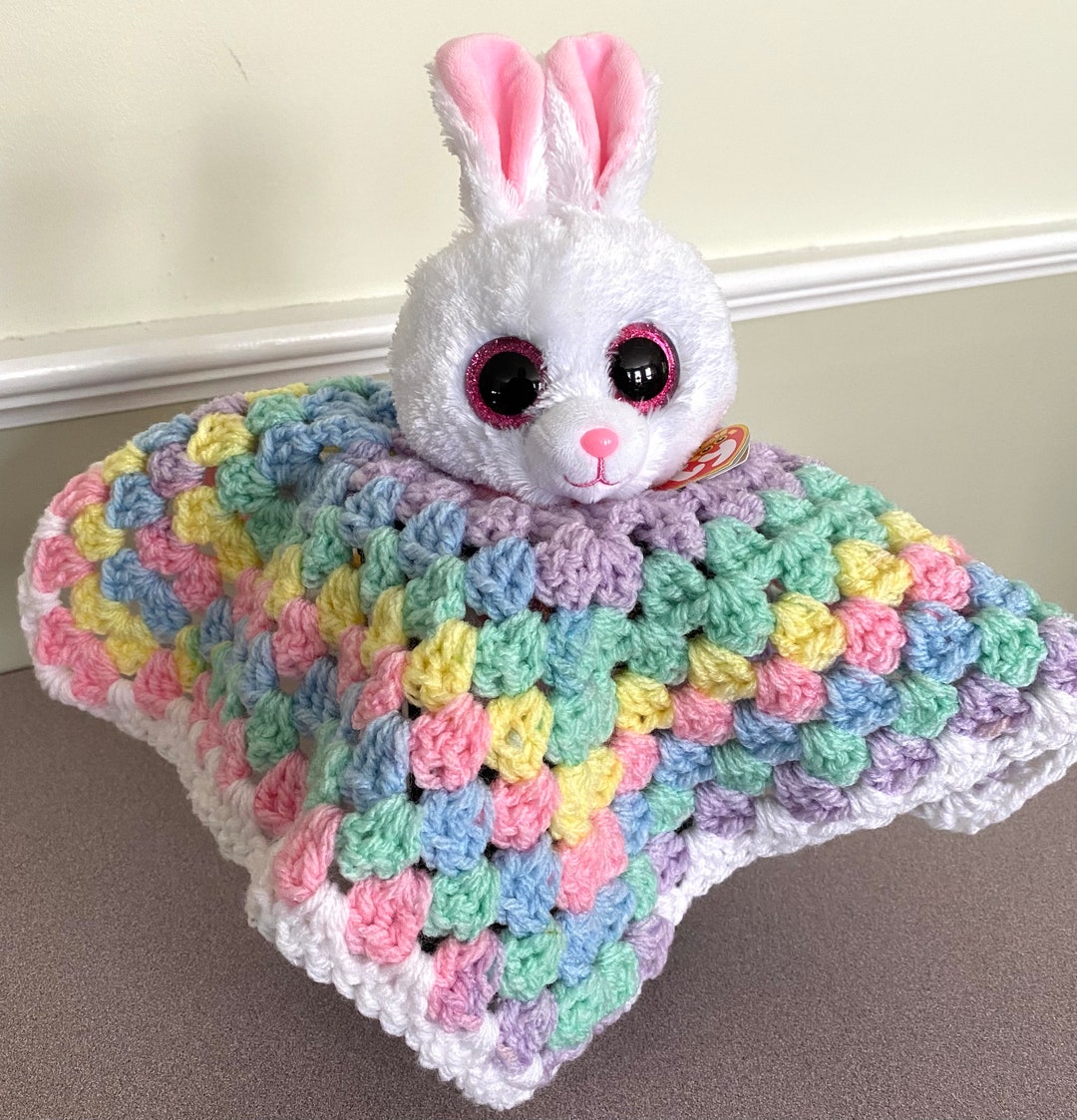 LOVEY Baby Bunny Rabbit Plush Doll Easter Handmade Crochet Plushie ...