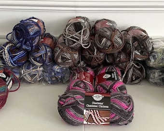 Loops & Threads Charisma Yarn, 3 Bulky Variegated Skeins