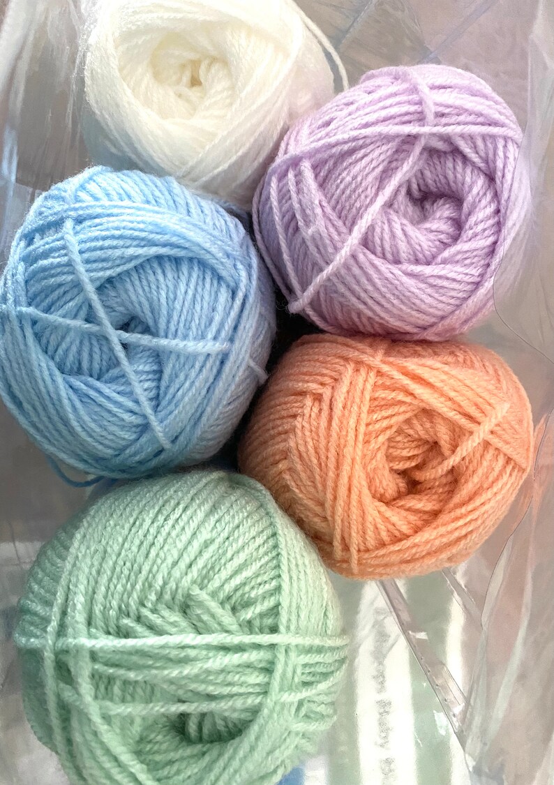 Herrschners Crochet Kit LOLLIPOPS Baby Blanket Afghan Wrap Lacy 3 Light