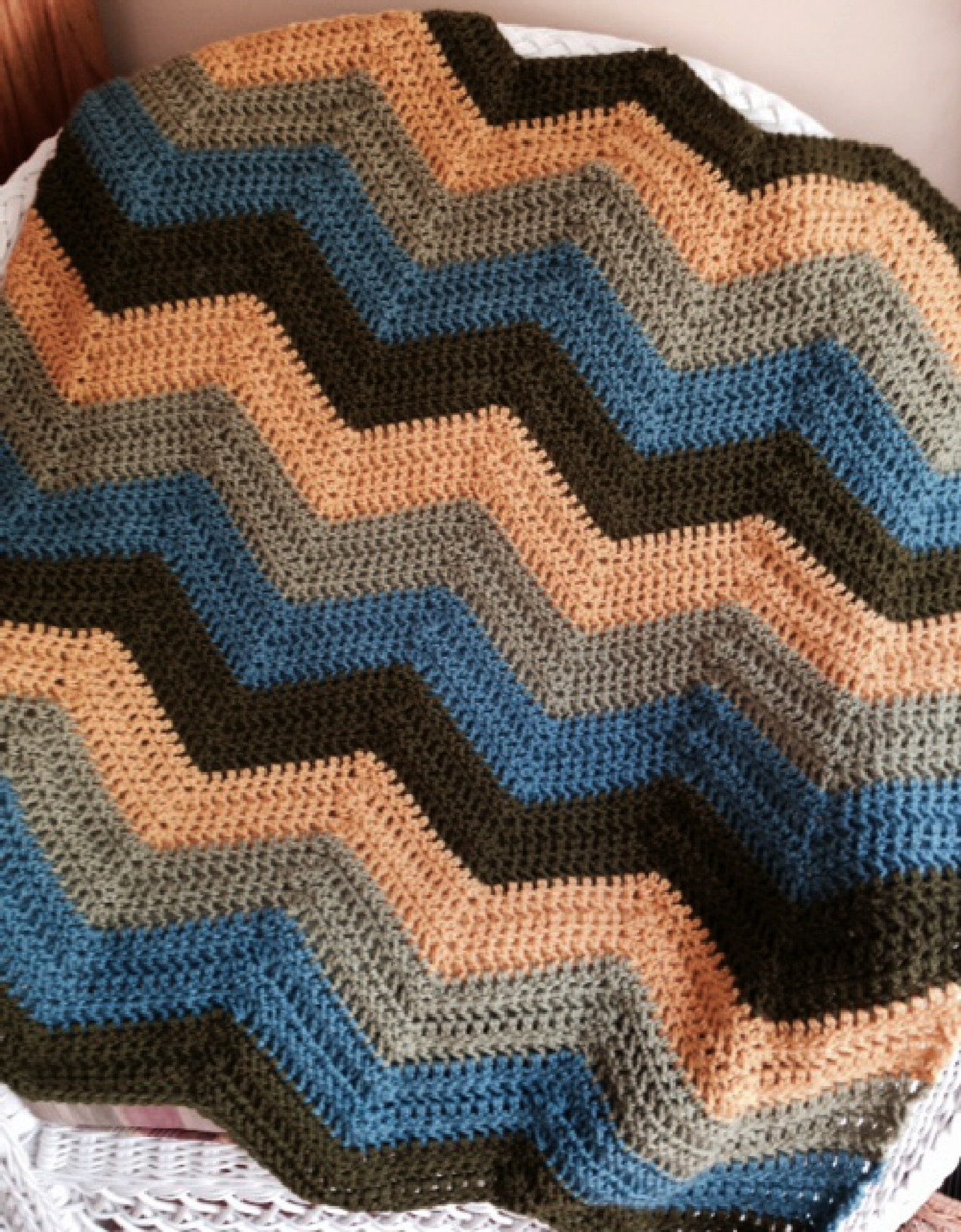 New Chevron Zig Zag Ripple Baby Toddler Blanket Afghan Wrap Etsy