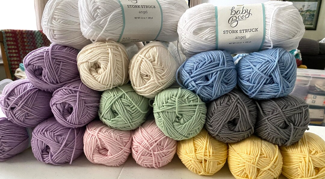 Hobby Lobby Baby Bee Stork Struck Acrylic Tencel 100g 208 Yd 4 Medium