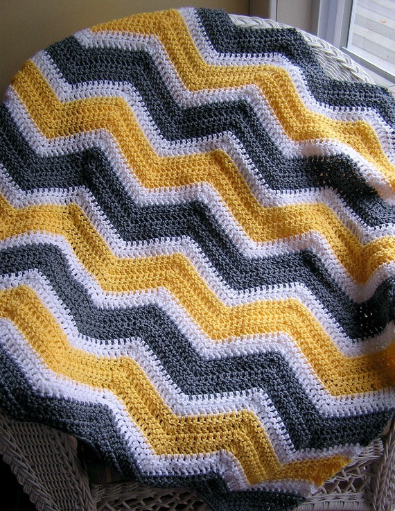 Couverture bébé tricotée jaune Kindsgut