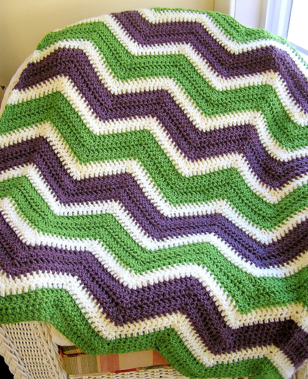 Purple and green blanket hotsell