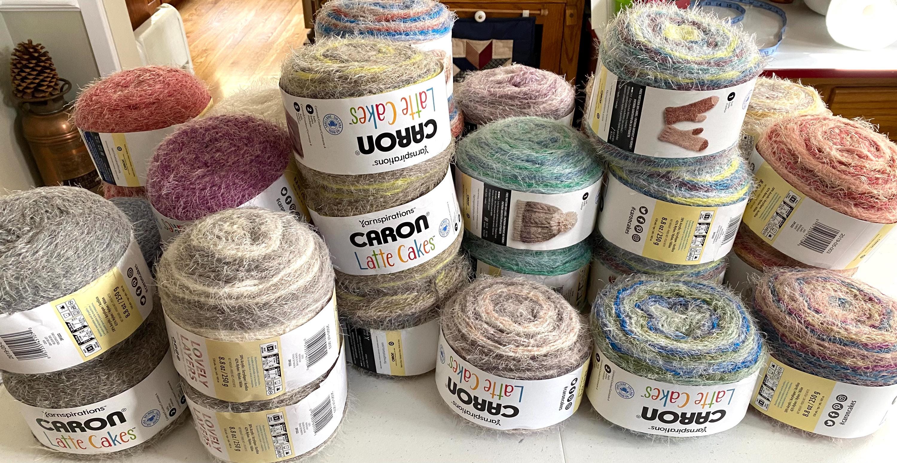 Caron Latte Cakes Yarn, Bulky Self Striping Acrylic Nylon Blend - Etsy