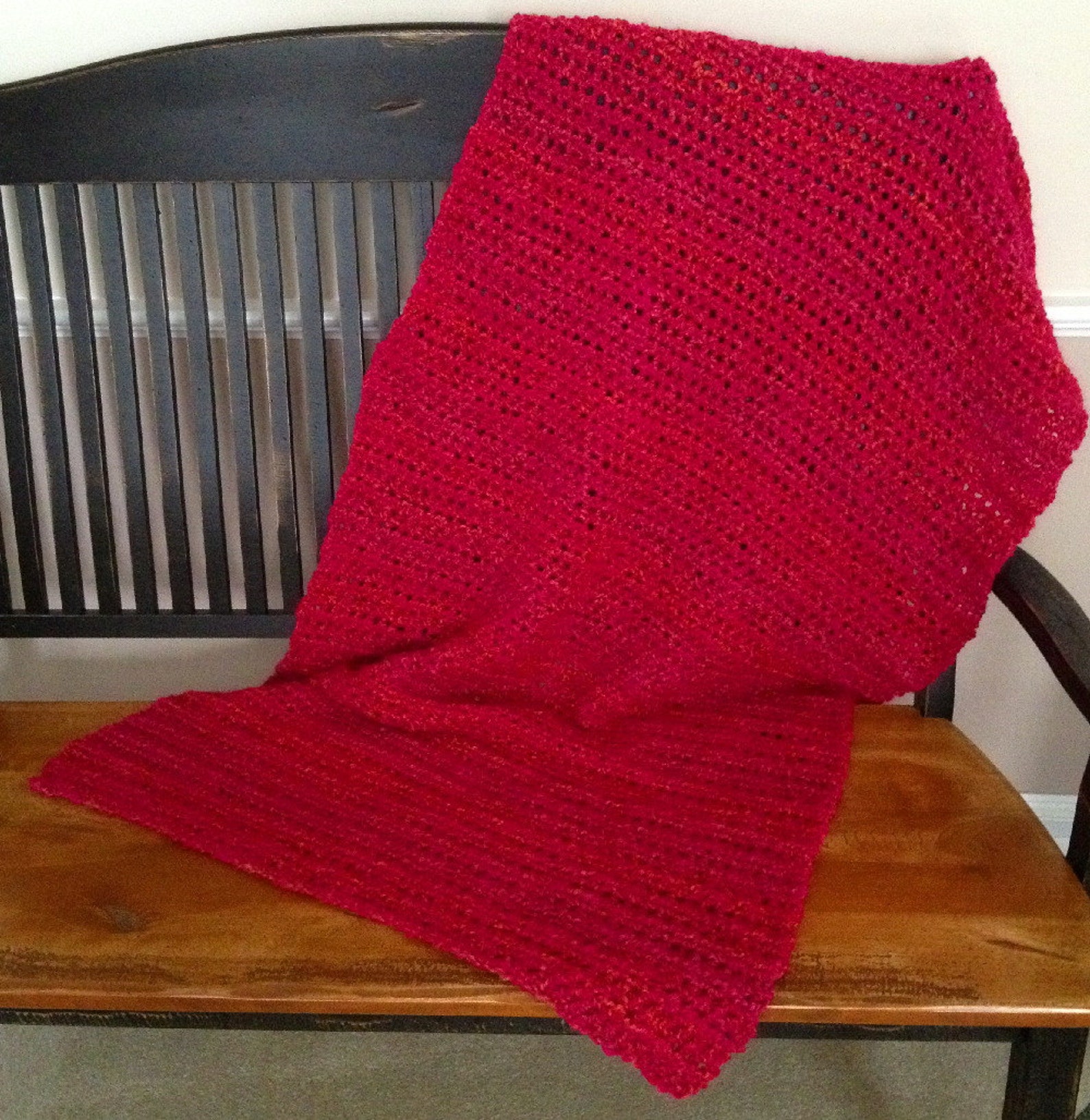 New prayer shawl chemo wrap scarf afghan lion brand homespun | Etsy