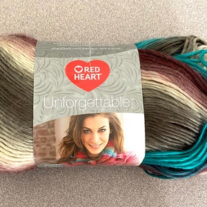 Red Heart Boutique Unforgettable Candied Yarn - 3 Pack of 100g/3.5oz -  Acrylic - 4 Medium (Worsted) - 270 Yards - Knitting/Crochet