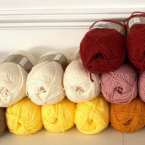 Lot of 3 Loops & Threads IMPECCABLE WORSTED 4 Medium Aran Yarn Acrylic Assorted Solids Machine Wash and Dry 4.5 oz 268 yds 128 g 245 m