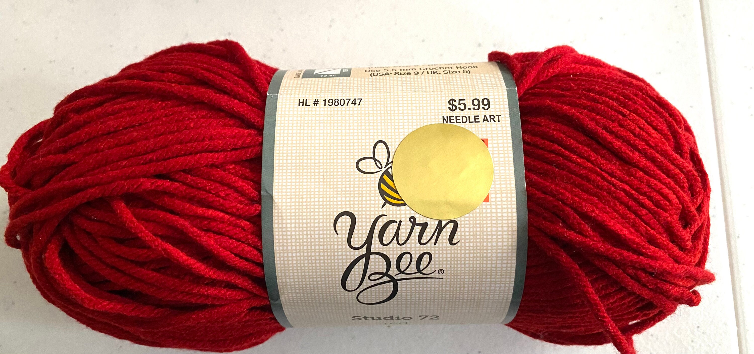 Hobby Lobby Yarn Bee Studio 72 Acetate Acrylic 4 Medium Worsted