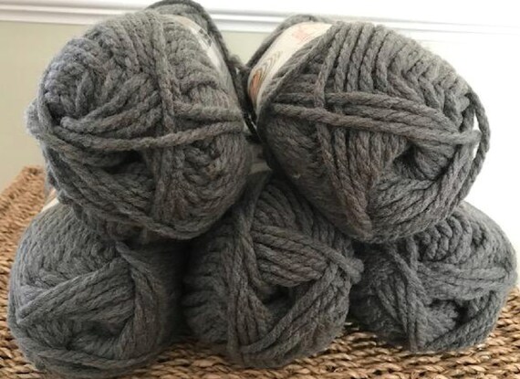Lot Of 5 Bernat Softee Chunky True Grey Yarn Gray 28044 Super Bulky Cat 6 3 5 Ounce 108 Yard Skein Chunky Soft Acrylic Knitting Crochet New Lot Of 5 Bernat Softee Chunky True Grey Yarn Gray 28044 Super Bulky Cat 6 3 5 Ounce 108 Yard Skein Chunky Soft Acrylic Knitting Crochet New