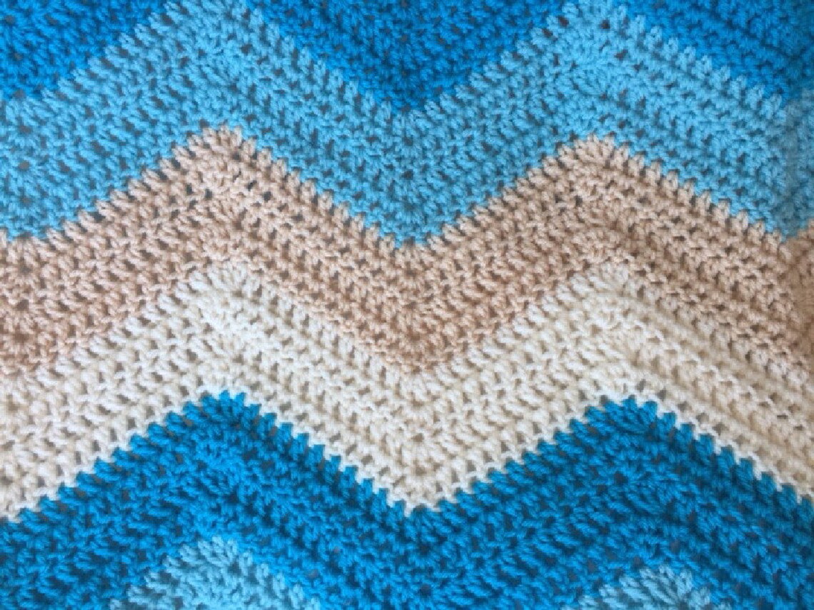 Chevron Zig Zag Ripple Baby Toddler Blanket Afghan Wrap Etsy