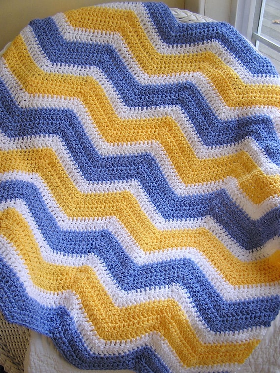 Zig zag crochet baby blanket best sale
