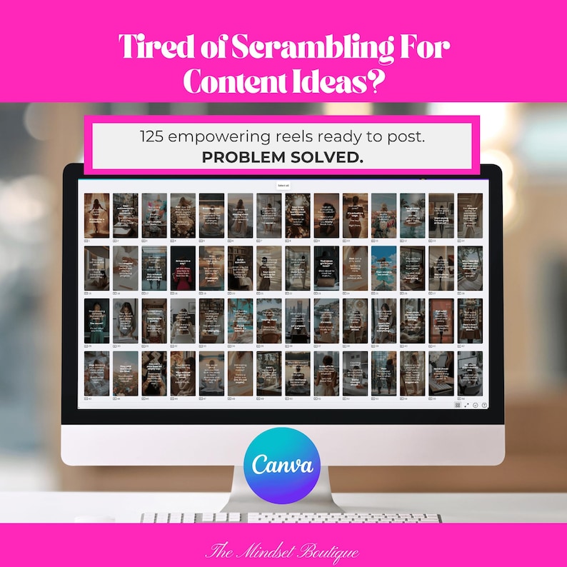 125 Women Empowerment Canva Reels: Faceless Instagram TikTok Luxury Templates MRR PLR image 5