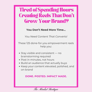 125 Women Empowerment Canva Reels: Faceless Instagram TikTok Luxury Templates MRR PLR image 7