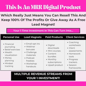 MRR Digital Product | Resell & Keep 100% Profits | Use for Personal Development, Lead Magnets, or Client Services