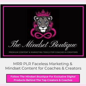 The Mindset Boutique – MRR/PLR Money Mindset Content for Coaches & Creators | Premium Digital Products