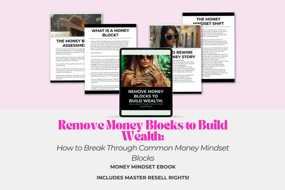 Money Mindset eBook: Remove Blocks, Manifest Wealth (MRR)