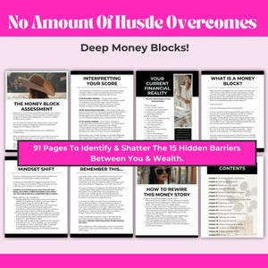 91-Page Guide to Overcoming Money Blocks | Identify & Shatter 15 Hidden Financial Barriers | Money Mindset eBook”