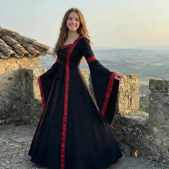 black and red renaissance dress Black and Red Vampire Slayer Dress