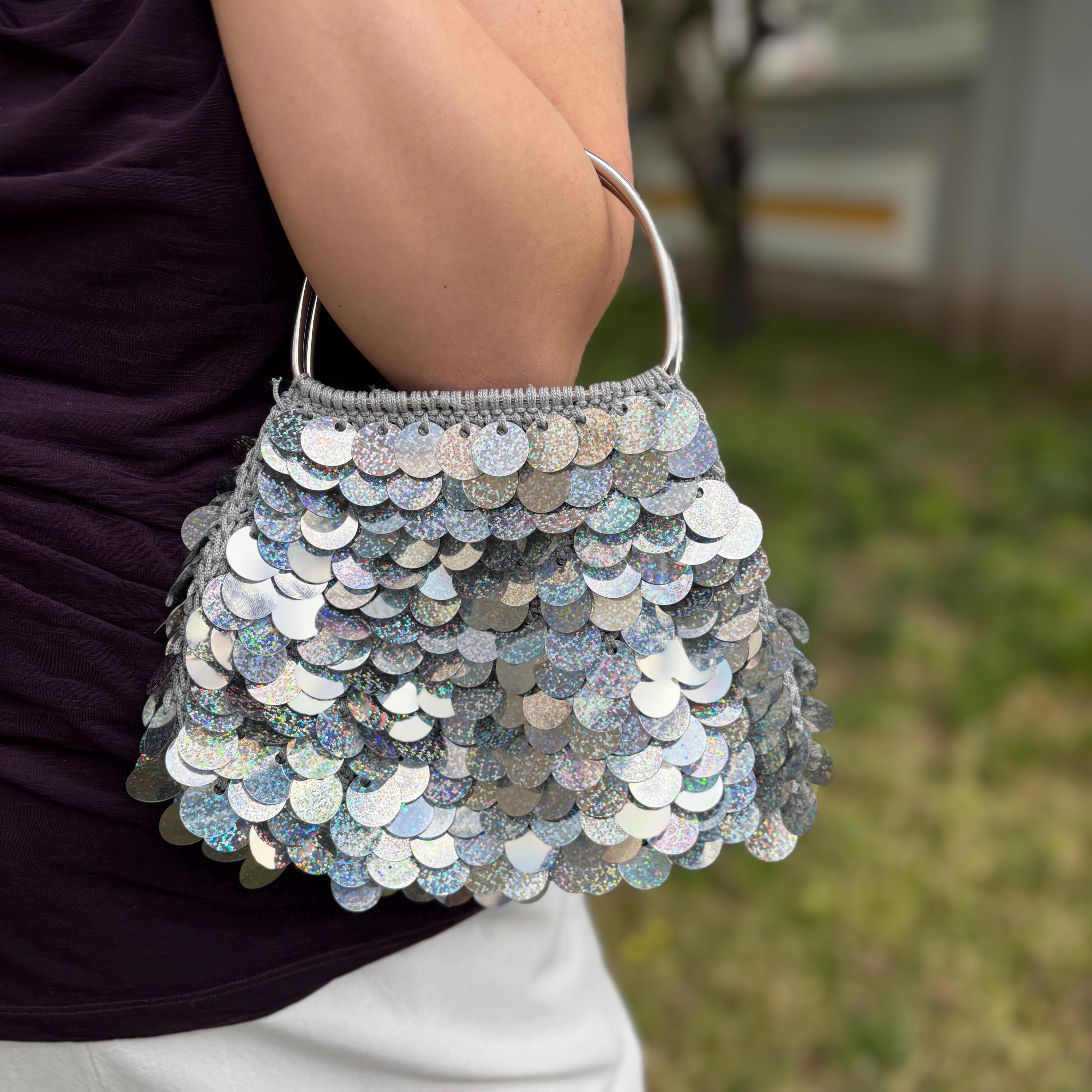 Firtink Borsa Da Sera Da Donna, Pochette Da Sera, Con Brillantini - Foto 6