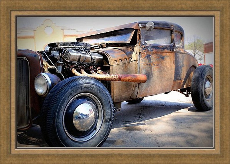 Hot Rod Old Car Old Hot Rod Rusty Old Car Rusty Hot | Etsy