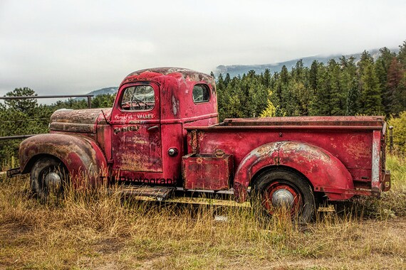 Old Red Truck Red Truck Old Truck 