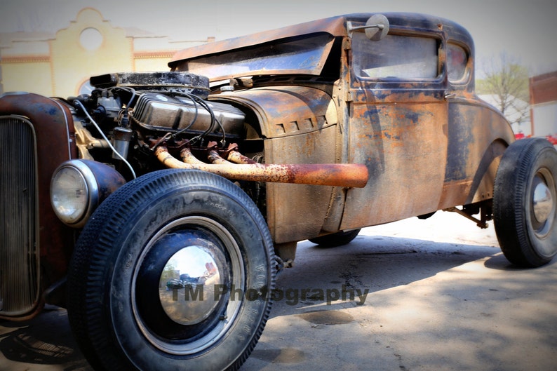 Hot Rod Old Car Old Hot Rod Rusty Old Car Rusty Hot Etsy - 