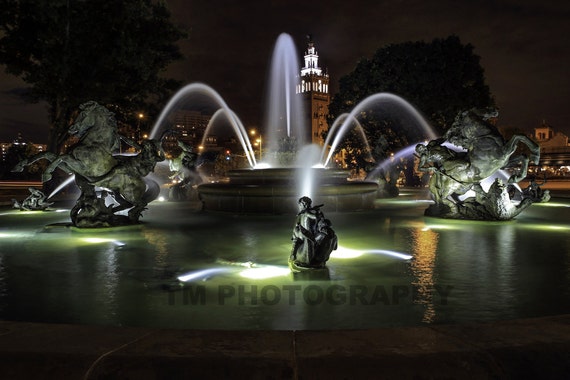 J C Nichols Fountain Country Club Plaza Kansas City Etsy